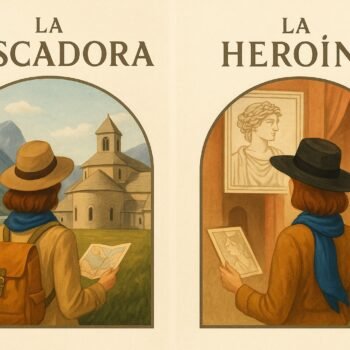 Arque tipos de mujeres viajeras - buscadora y artista o heroína.