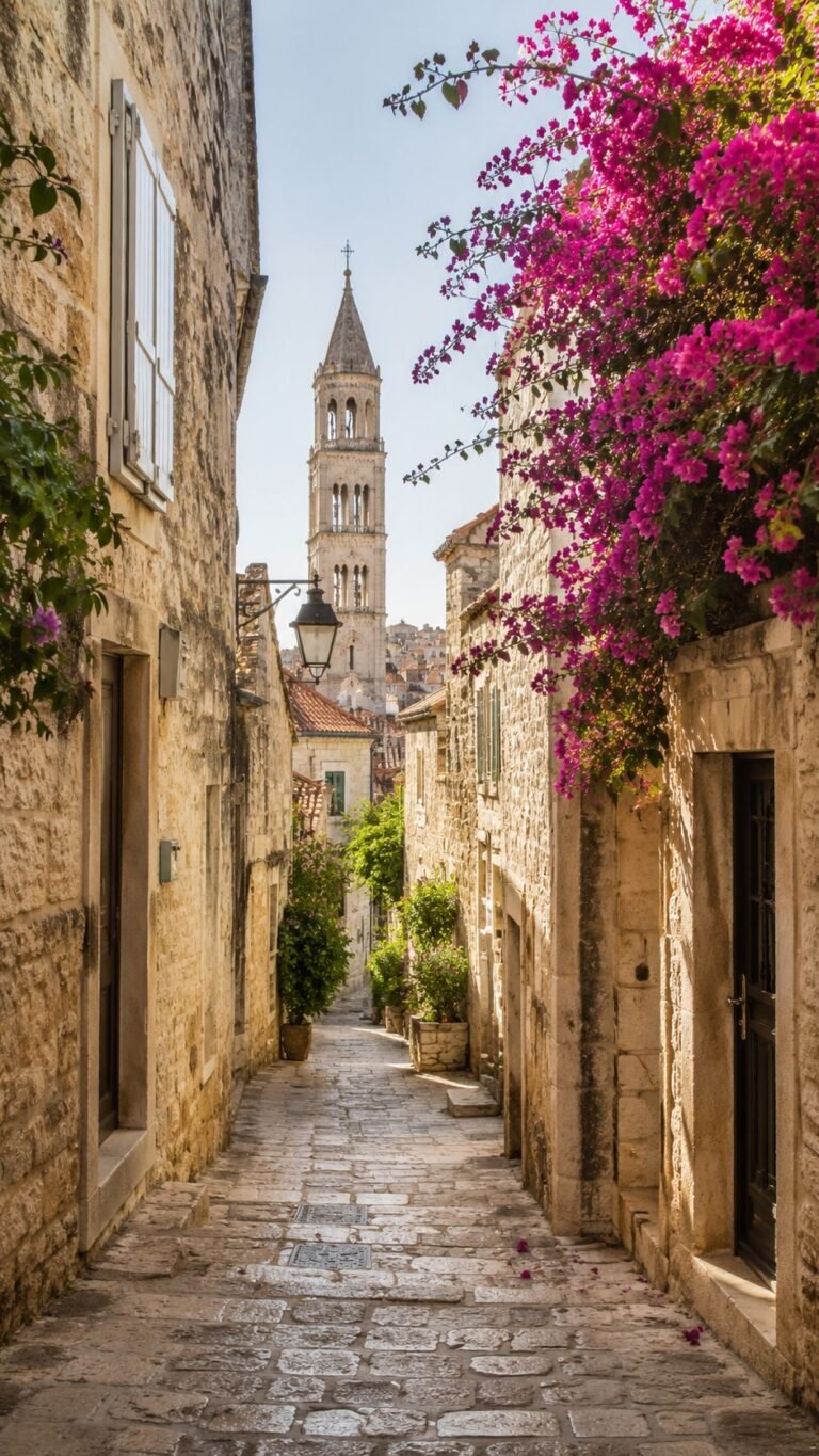 Narrow stone alley vert &ndash; L' Atelier Viajes | Diseño de Itinerarios a Medida