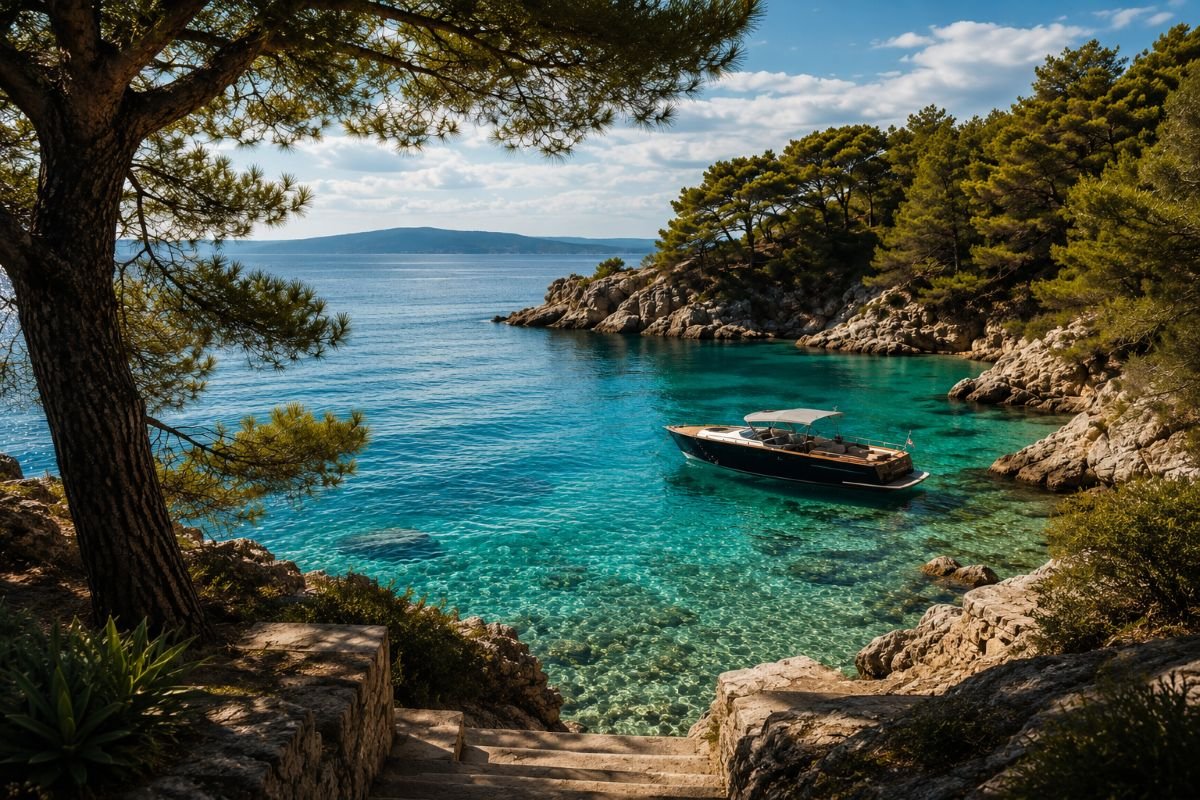 boat in a cove HD &ndash; L' Atelier Viajes | Diseño de Itinerarios a Medida