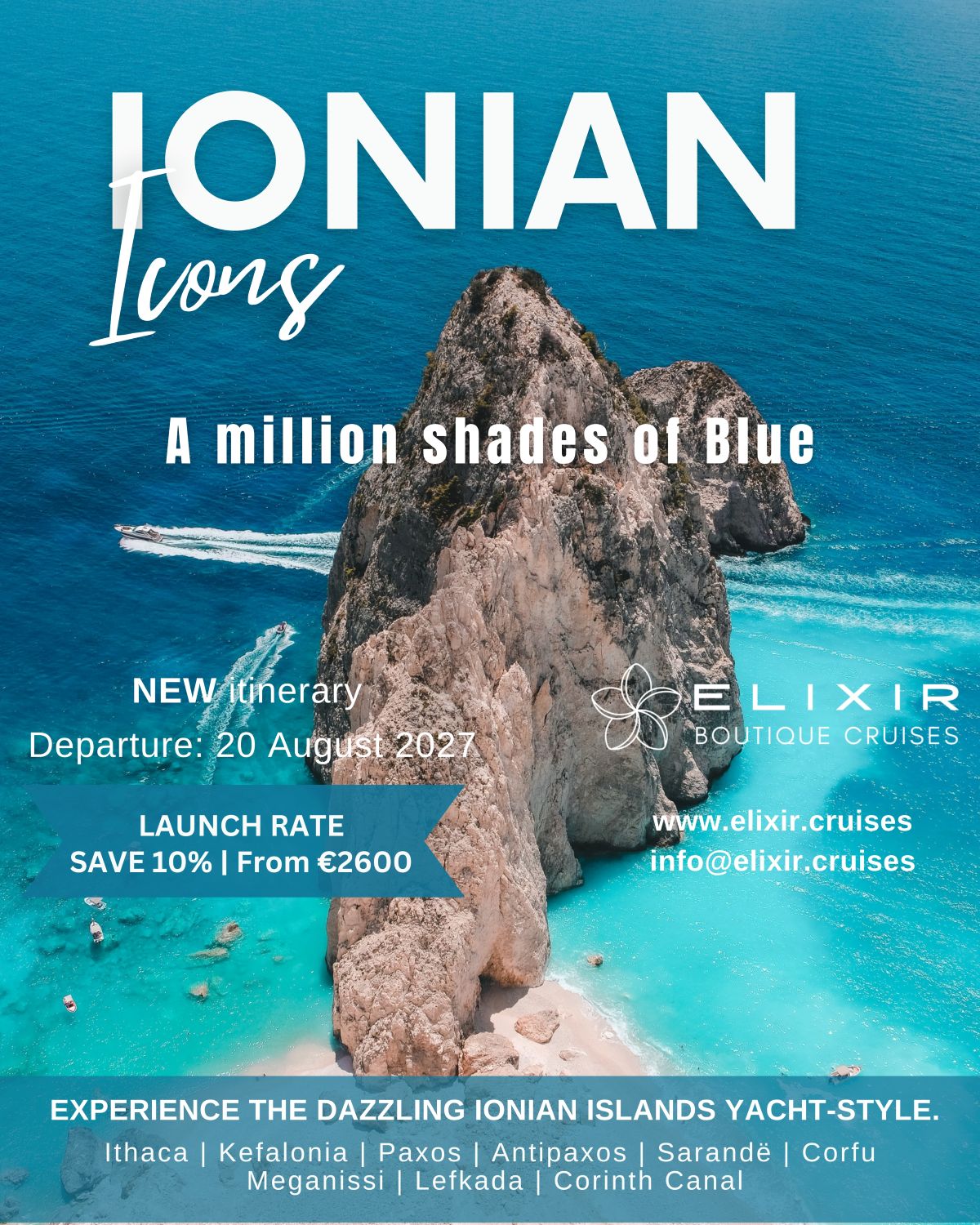 IONIAN ICONS 2027 &ndash; L' Atelier Viajes | Diseño de Itinerarios a Medida