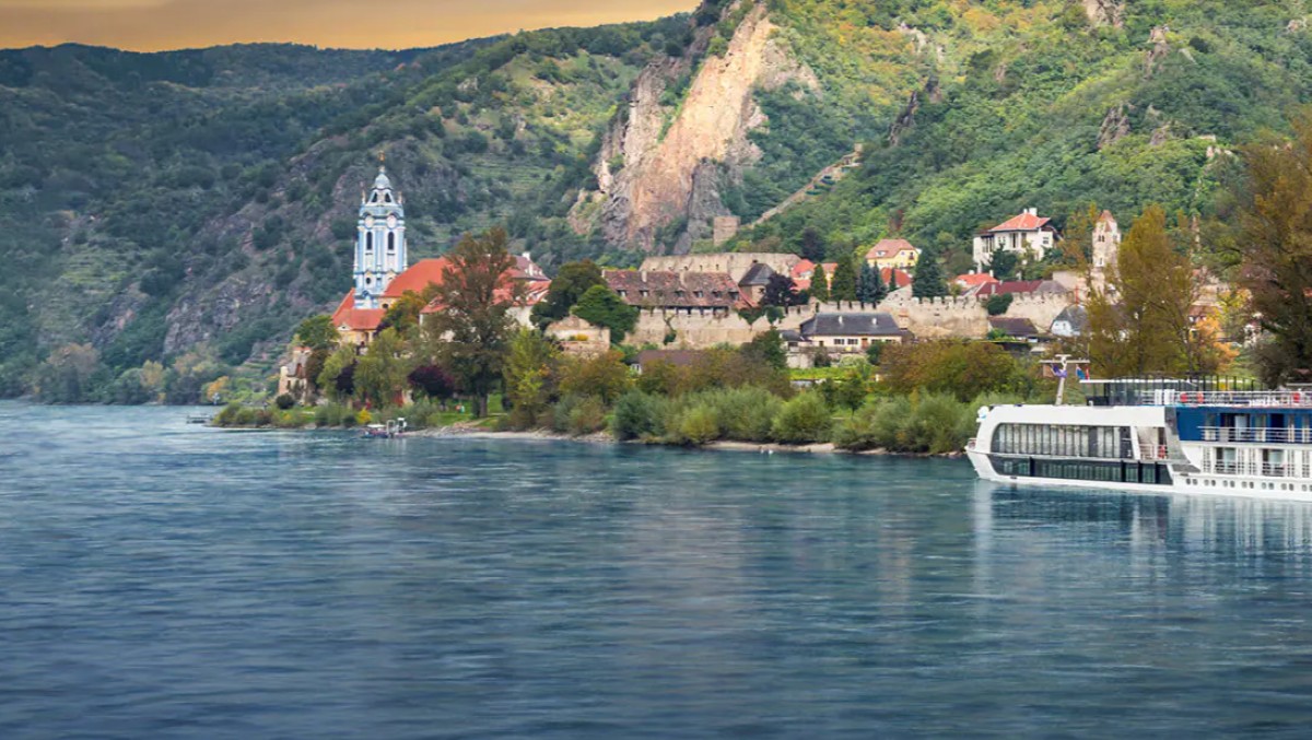 How to Choose a European River Cruise — sailing the Danube past Dürnstein, Austria.